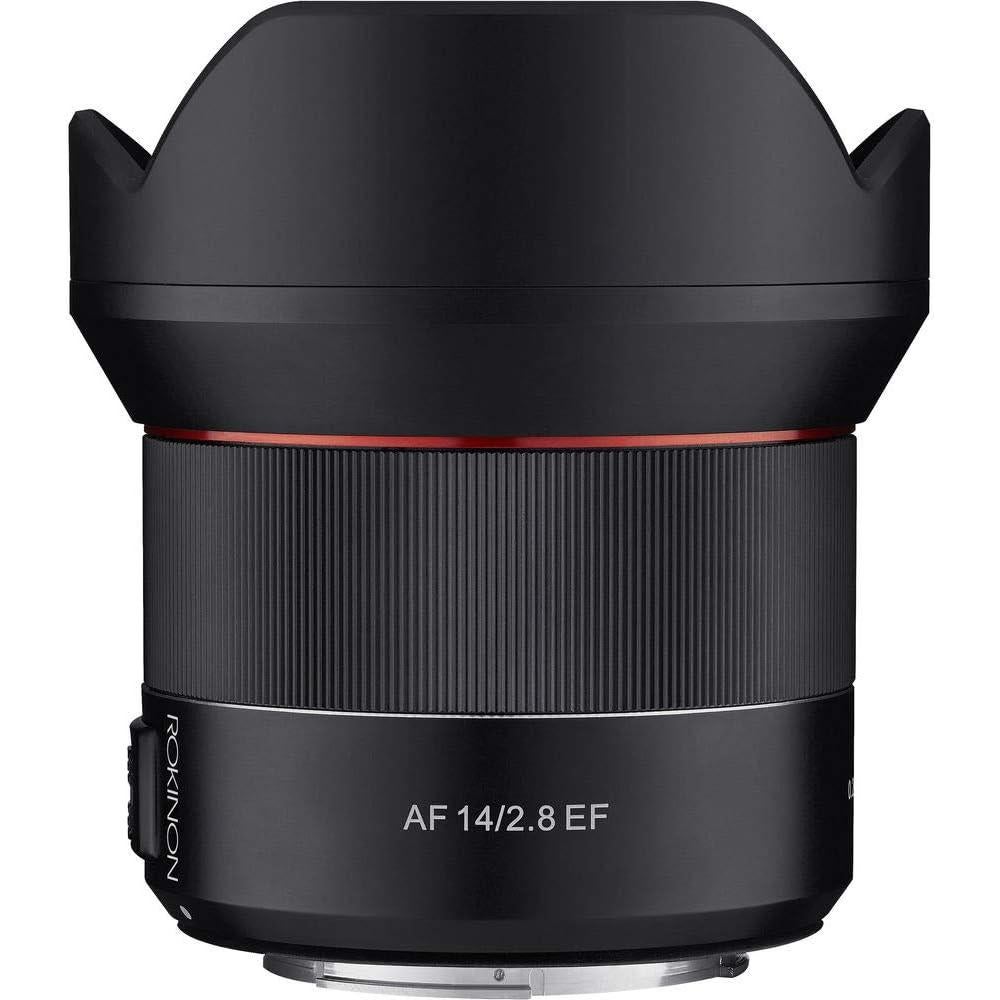 Lente Rokinon AF 14mm f/2.8 para Canon EF + Accesorios