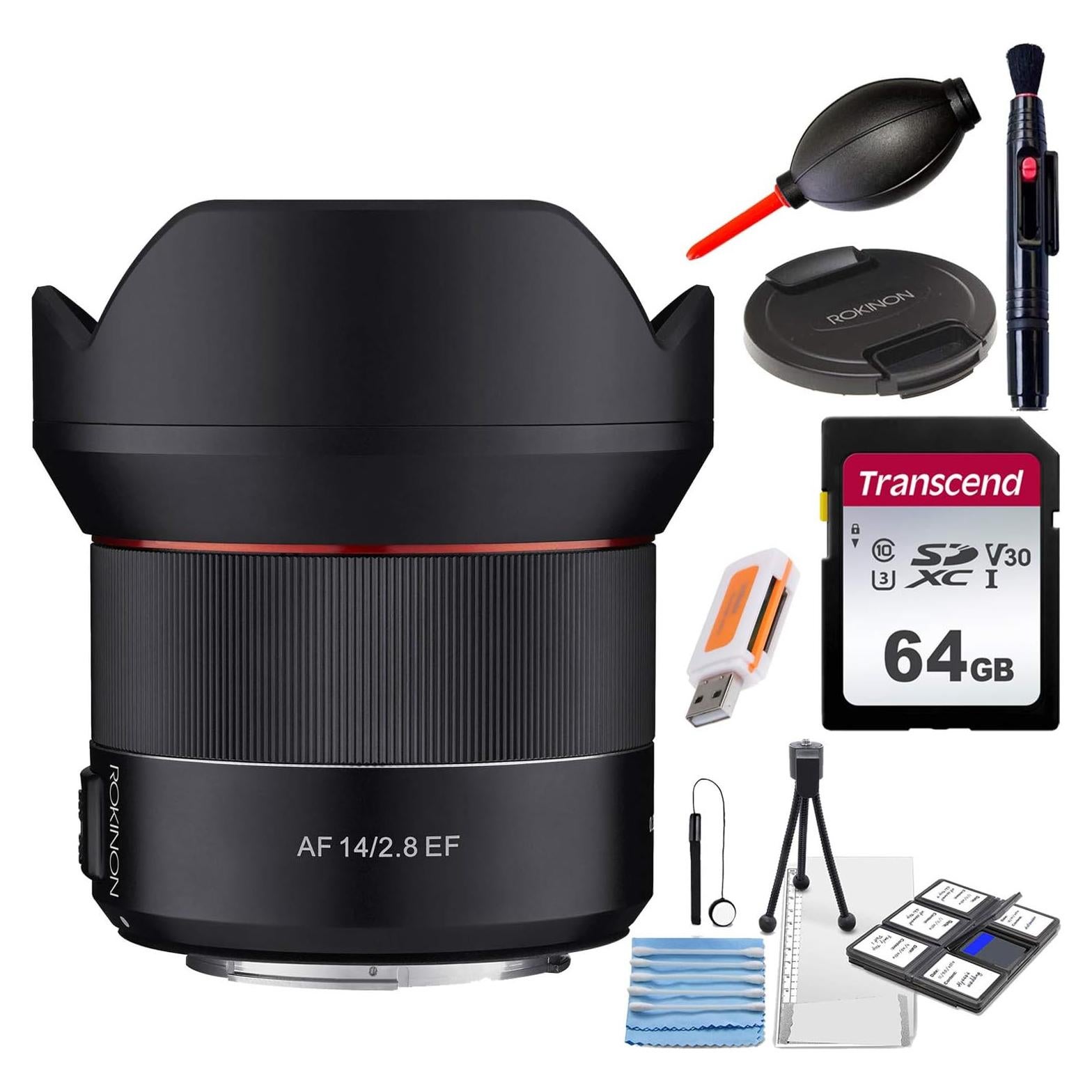 Lente Rokinon AF 14mm f/2.8 FE para Sony E-Mount + Accesorios