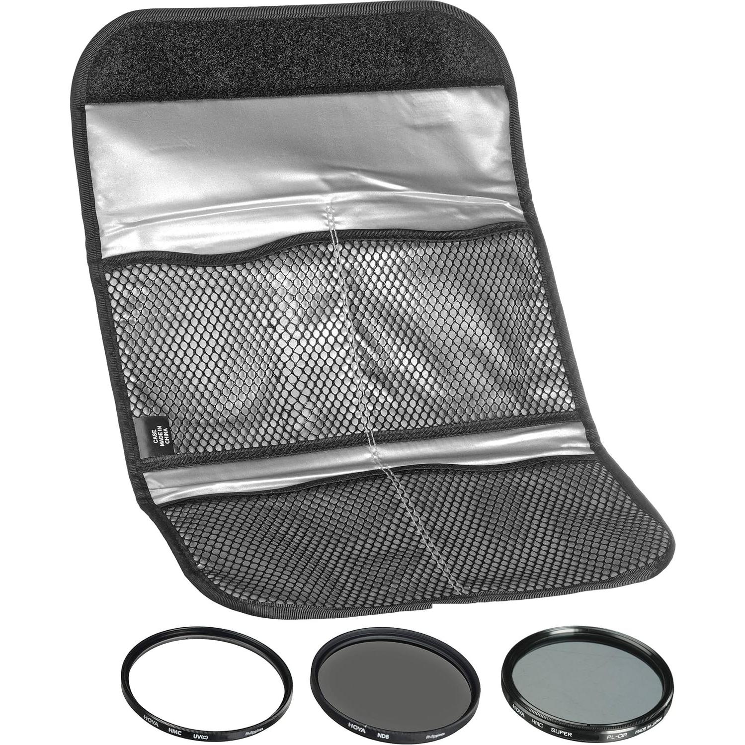 Kit de Filtros Digitales Hoya 46mm UV/Circular Polarizador/ND8