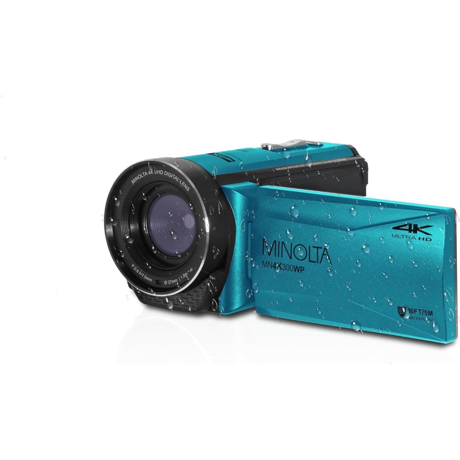 Minolta MN4K300WP Camcorder 4K Ultra HD 56MP A Prueba de Agua