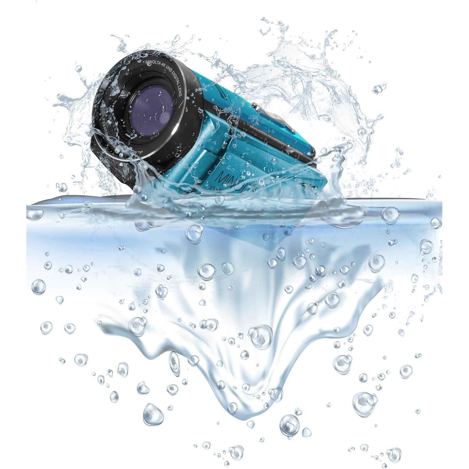 Minolta MN4K300WP Camcorder 4K Ultra HD 56MP A Prueba de Agua