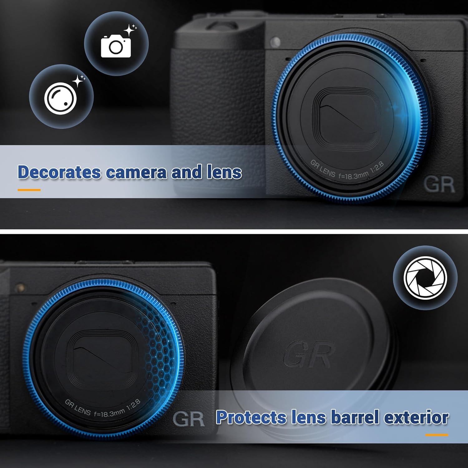 Anillo de Decoración de Lente JJC para Ricoh GR III - Púrpura