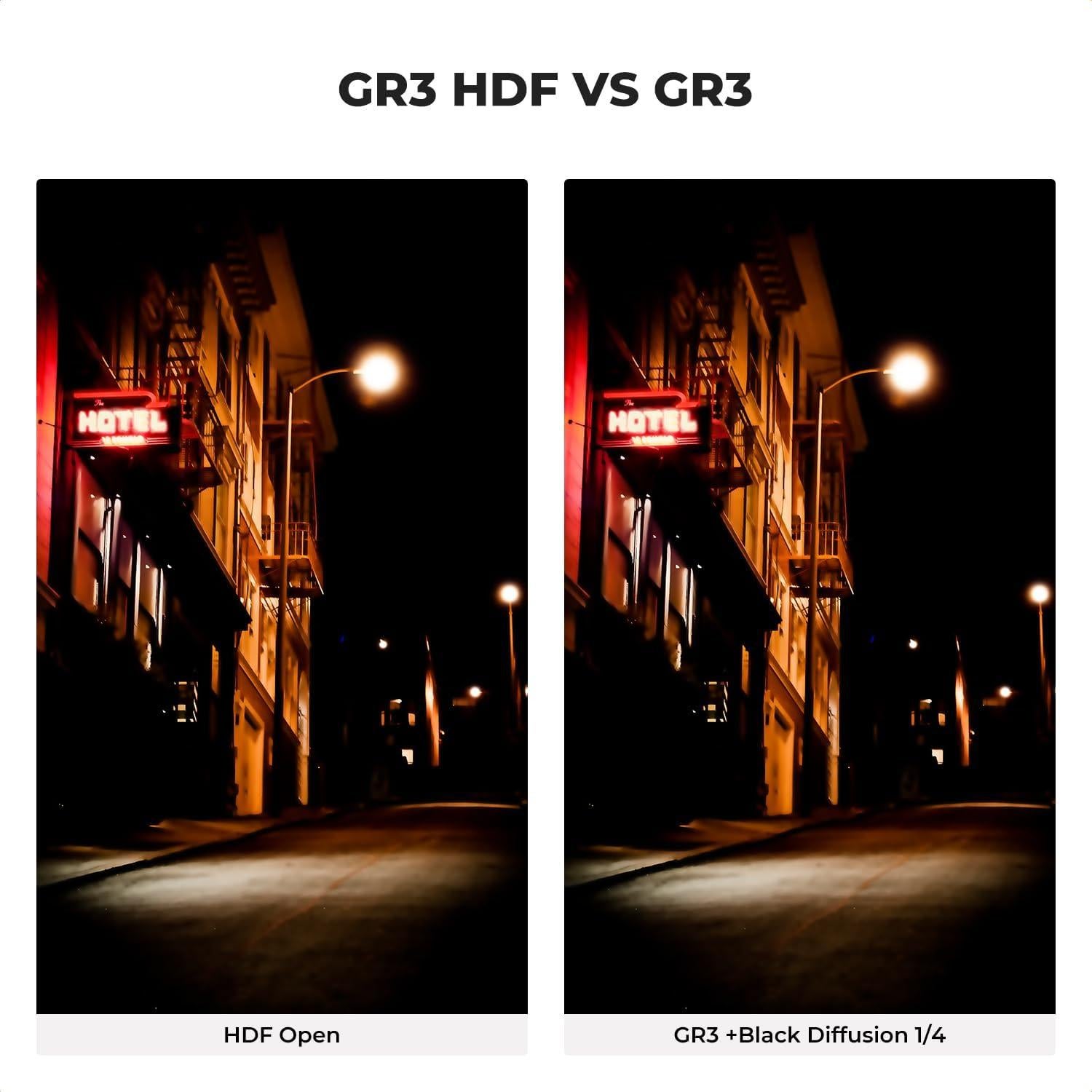 Filtro de Difusión Negro 1/4 y UV Ricoh GR III 42-49mm