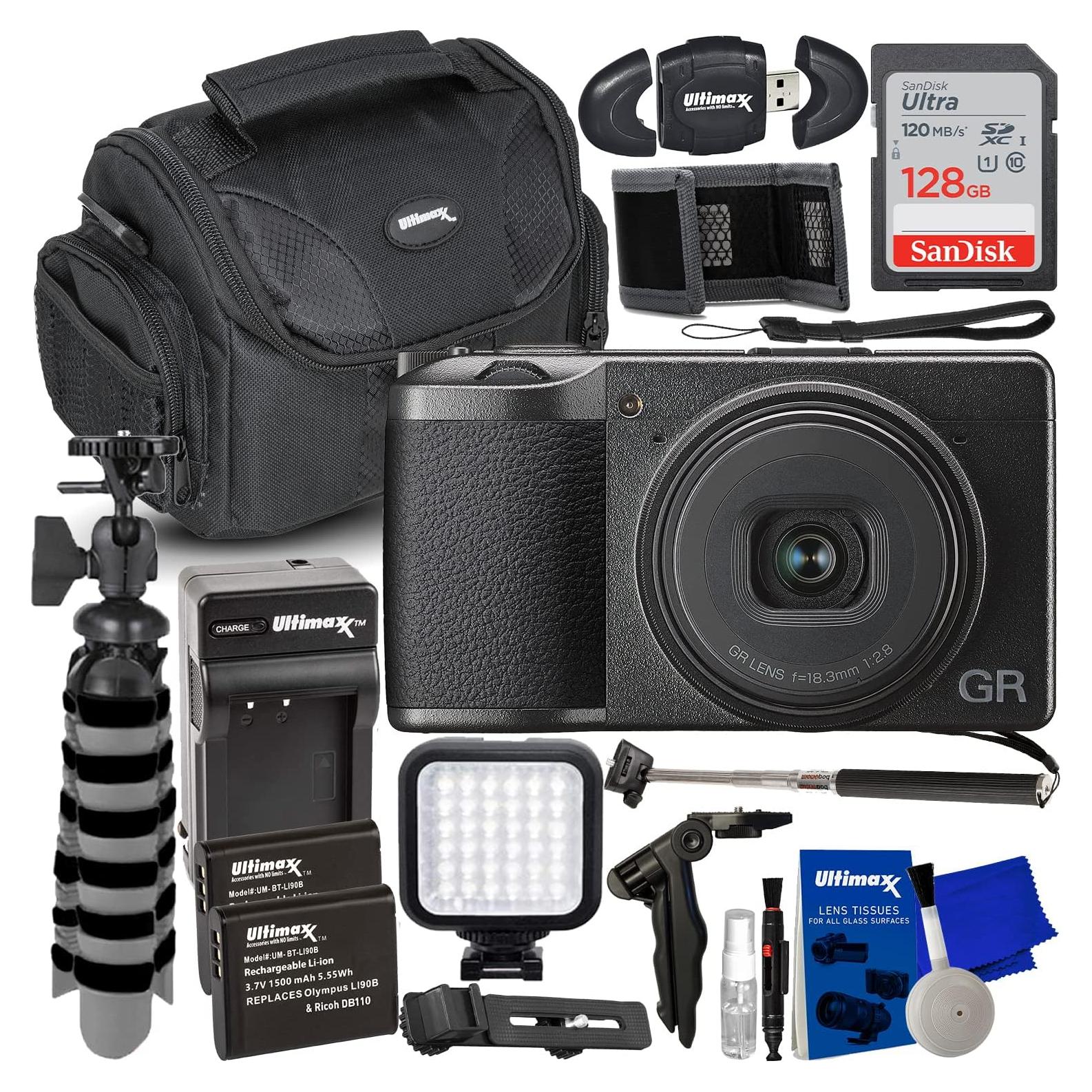 Cámara Digital Ricoh GR III + Accesorios Completo 24 Piezas