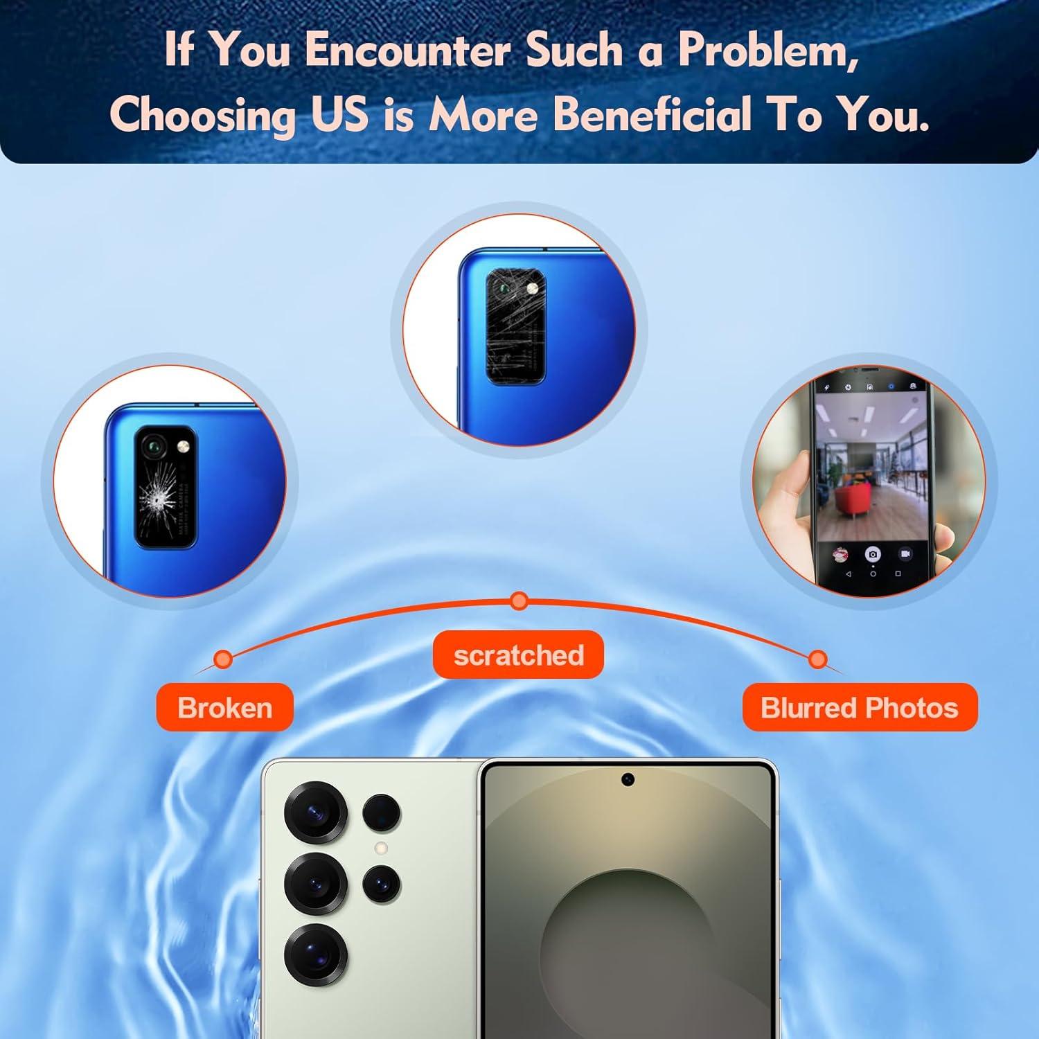 2 Cristales de Lente de Cámara Trasera Samsung Galaxy S25 Ultra + Kit