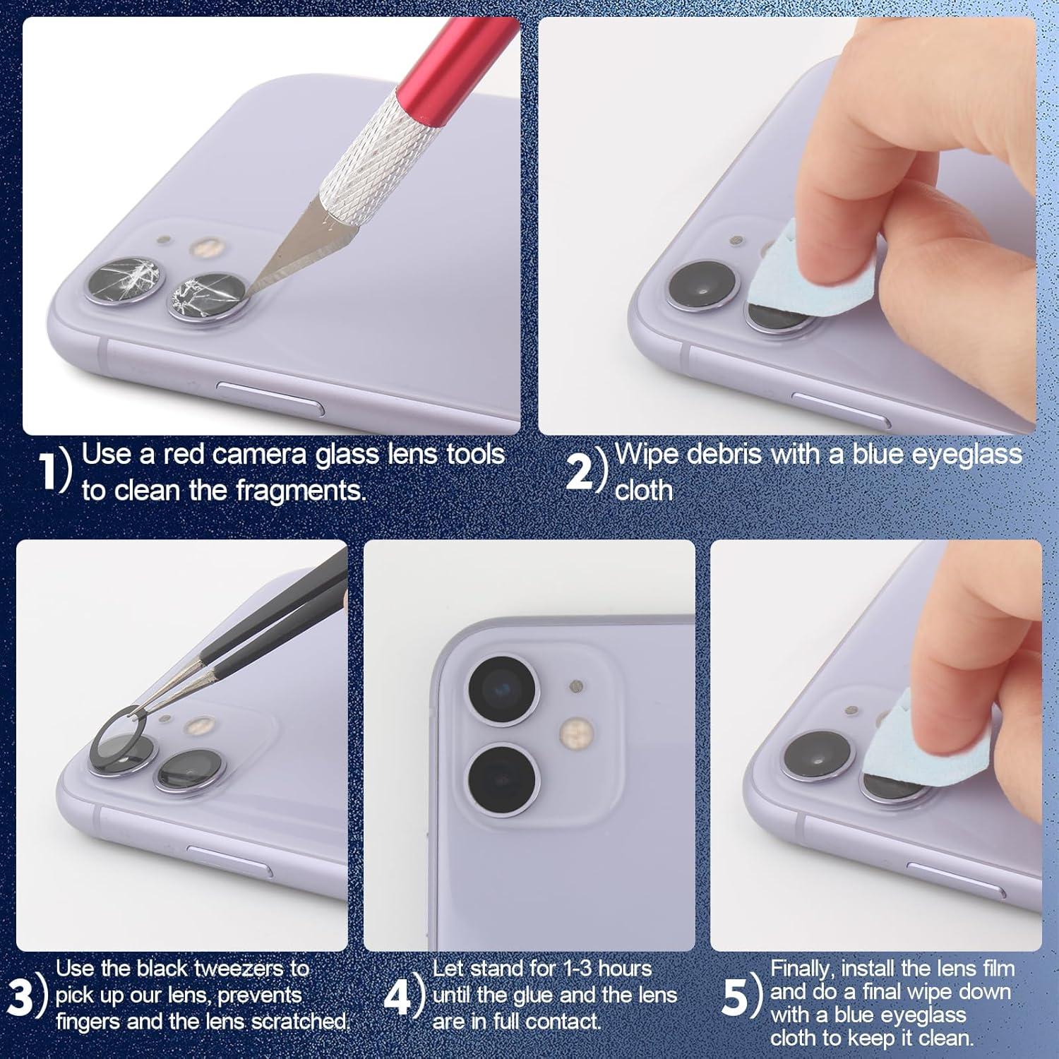 2 Cristales de Lente de Cámara Trasera Samsung Galaxy S25 Ultra + Kit