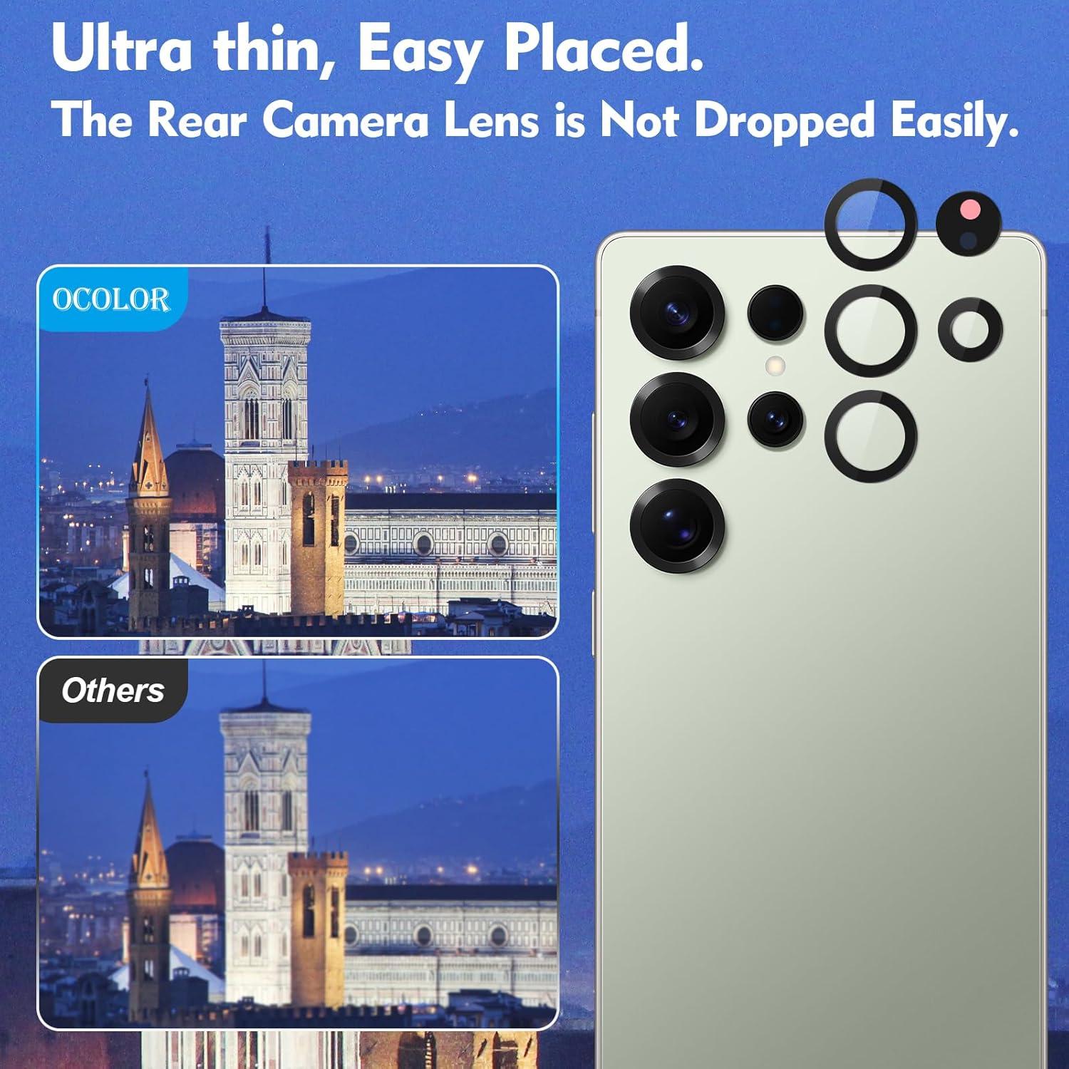 2 Cristales de Lente de Cámara Trasera Samsung Galaxy S25 Ultra + Kit