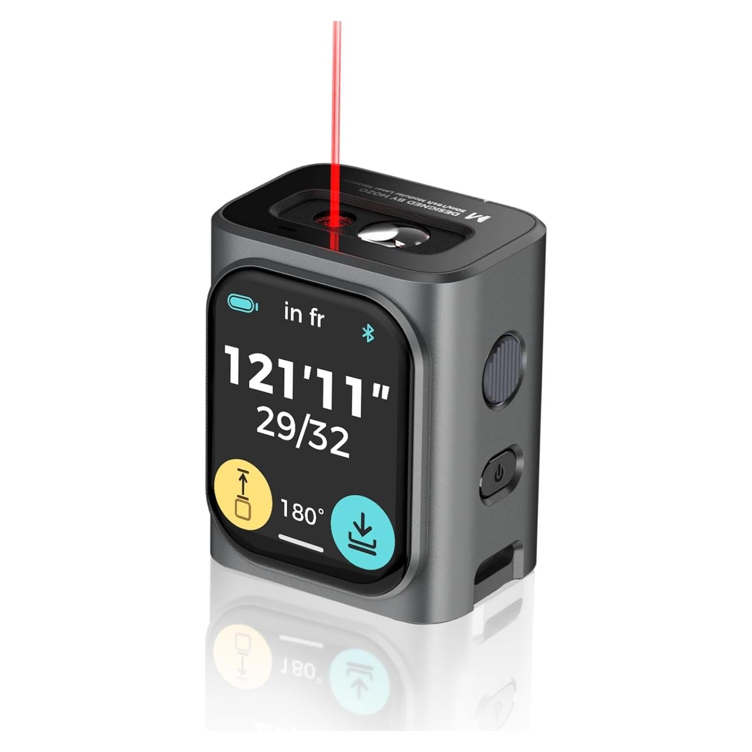 HOZO Medidor Láser Modular 50m Precisión 1.59mm Pantalla LCD