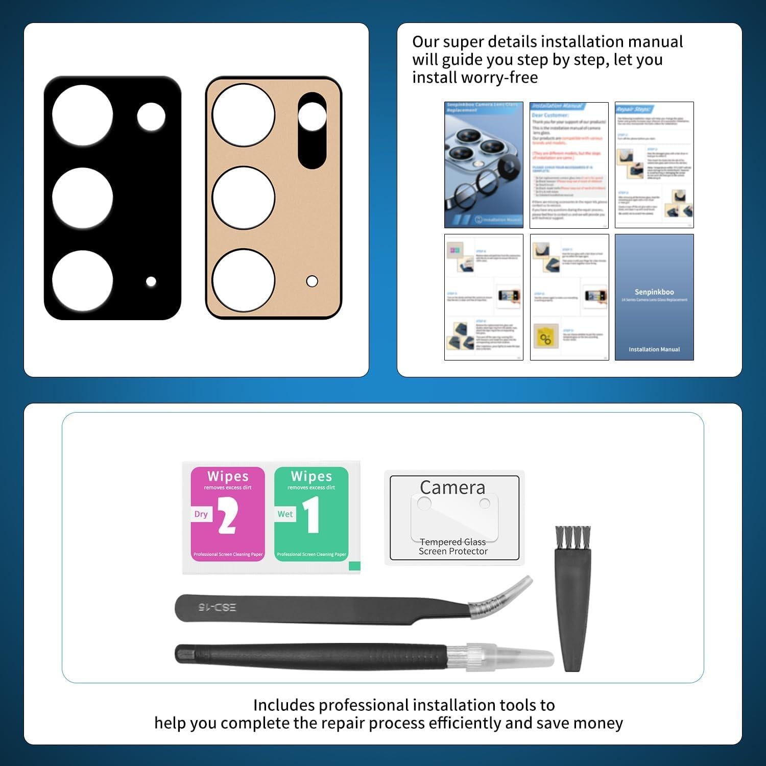 Paquete de 2 Lentes de Cámara Samsung Galaxy Note 20 con Adhesivo