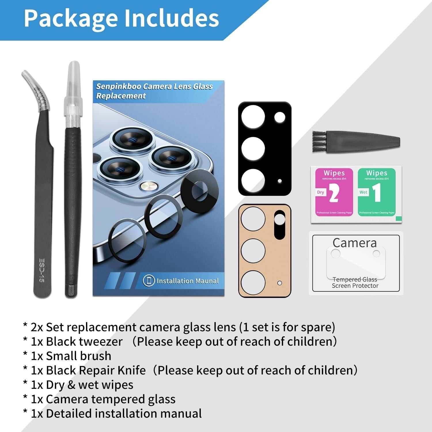 Paquete de 2 Lentes de Cámara Samsung Galaxy Note 20 con Adhesivo