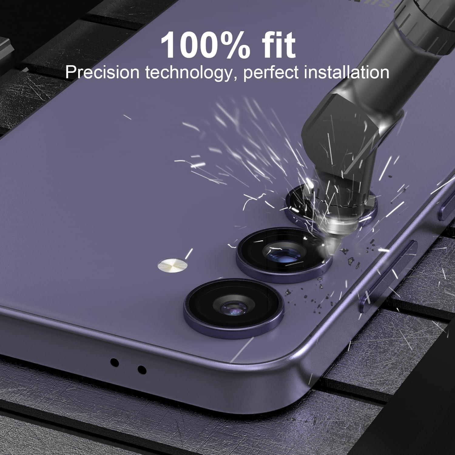 Protector de Lente de Cámara Kismer para Samsung S24 Morado
