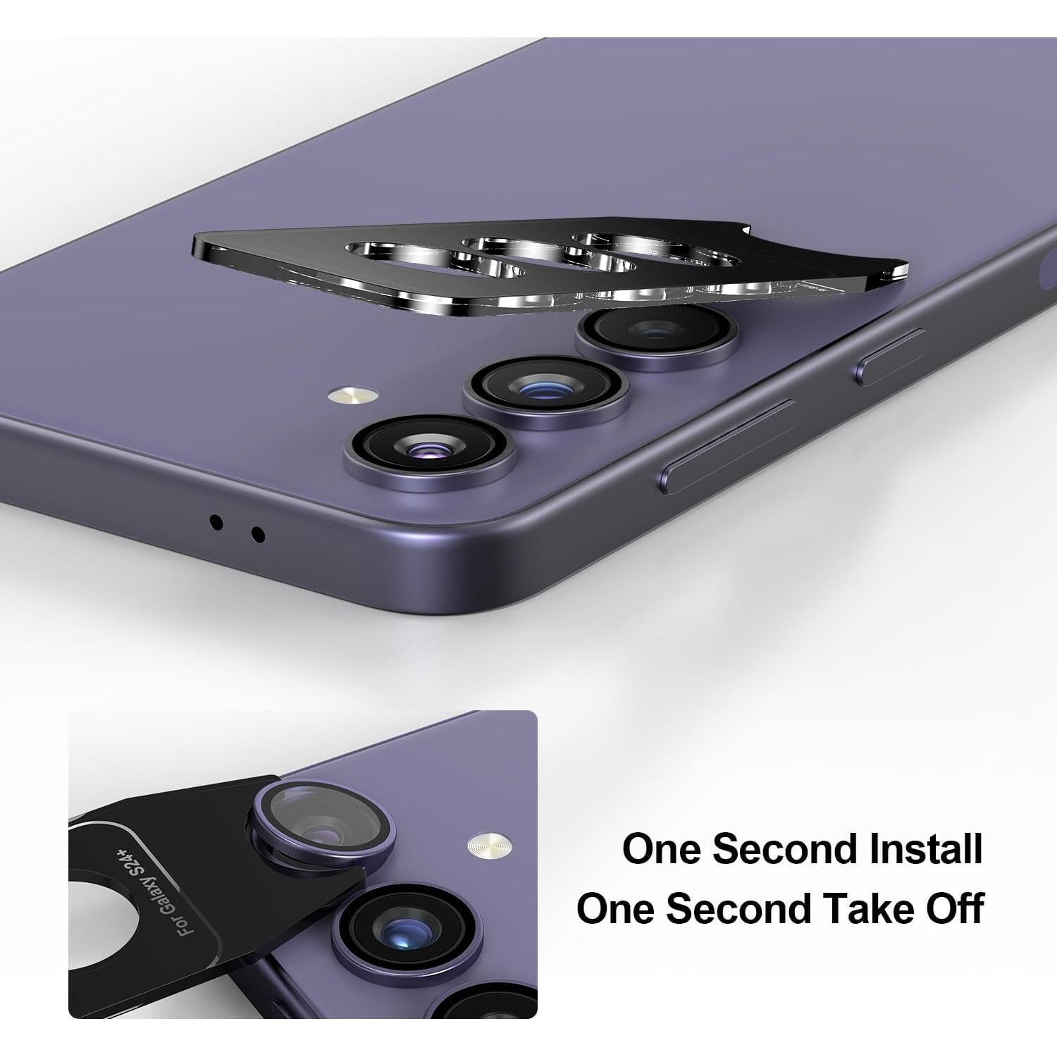 Protector de Lente de Cámara Kismer para Samsung S24 Morado