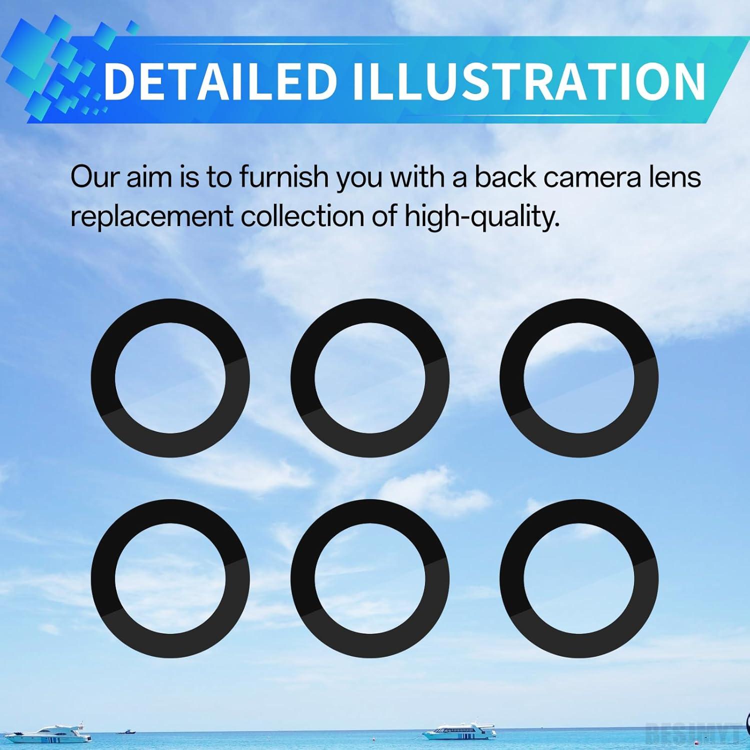 Reemplazo Lente Cámara Trasera Samsung Galaxy S22 5G - 2 Piezas