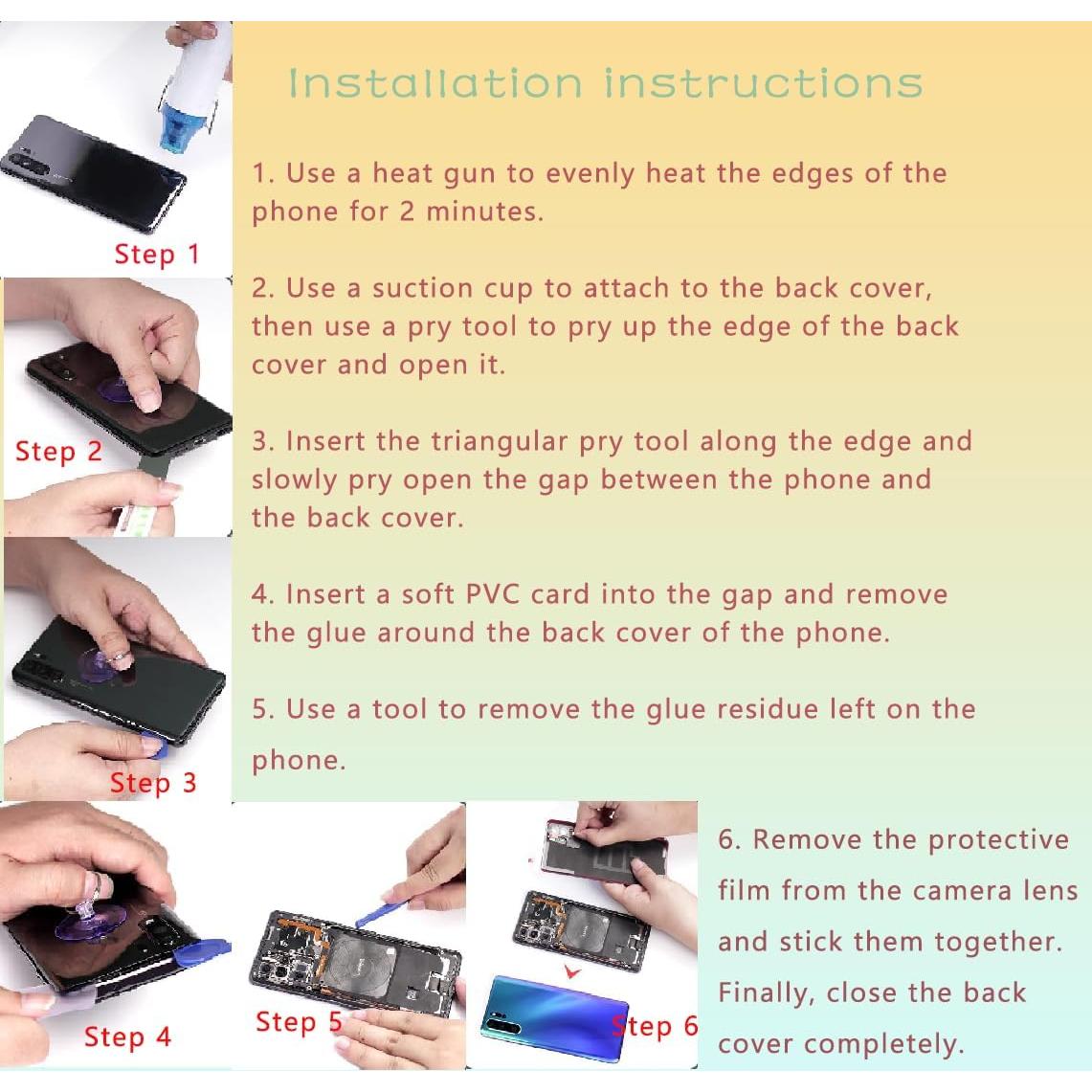 Cristal Trasero Samsung Galaxy S20 Ultra + Kit de Herramientas