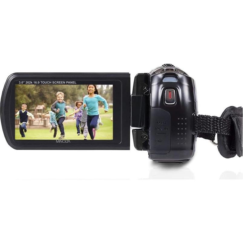 Cámara de Video Minolta MN80NV Full HD 1080p 24MP Azul