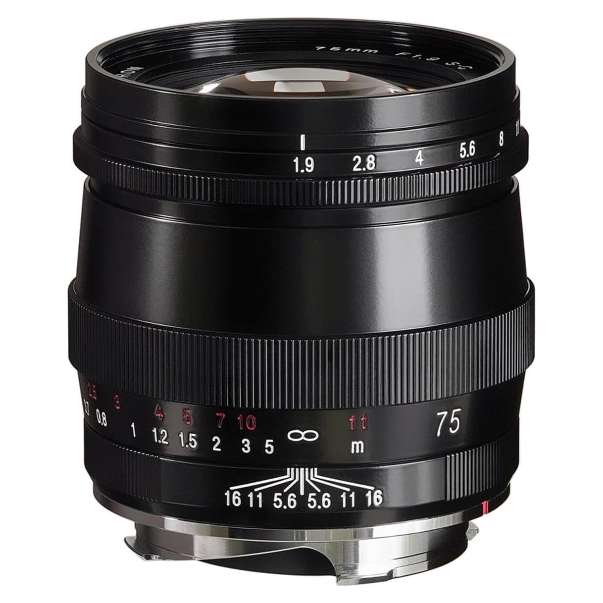 Lente Voigtlander Ultron 75mm f/1.9 VM para Leica M