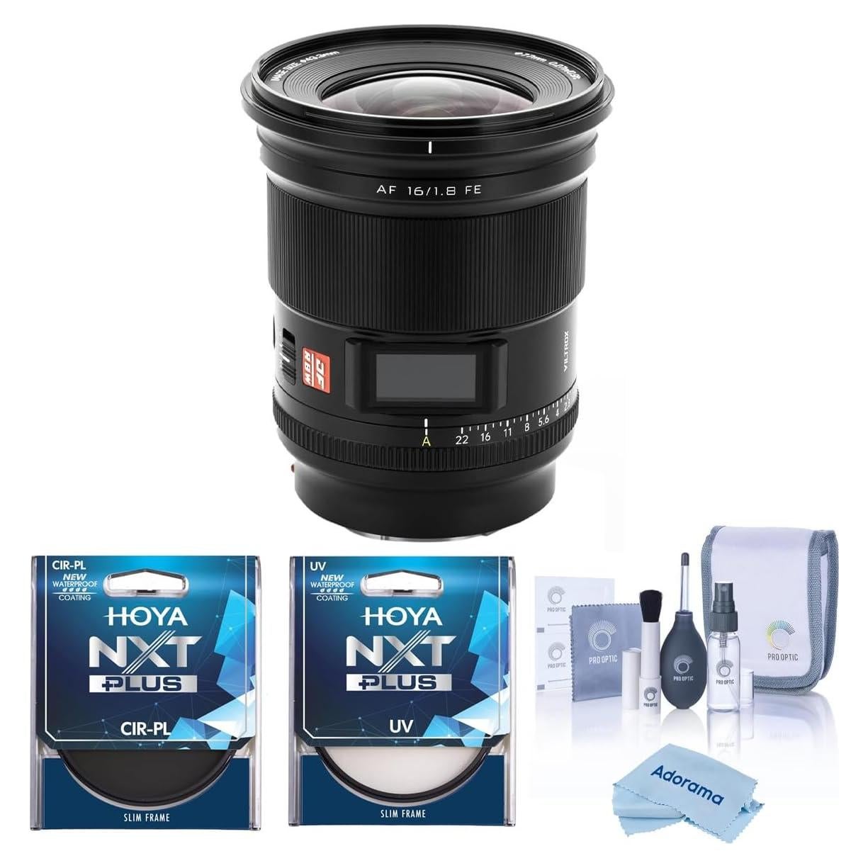 Lente Viltrox AF 16mm f/1.8 STM para Sony E + Filtros 77mm
