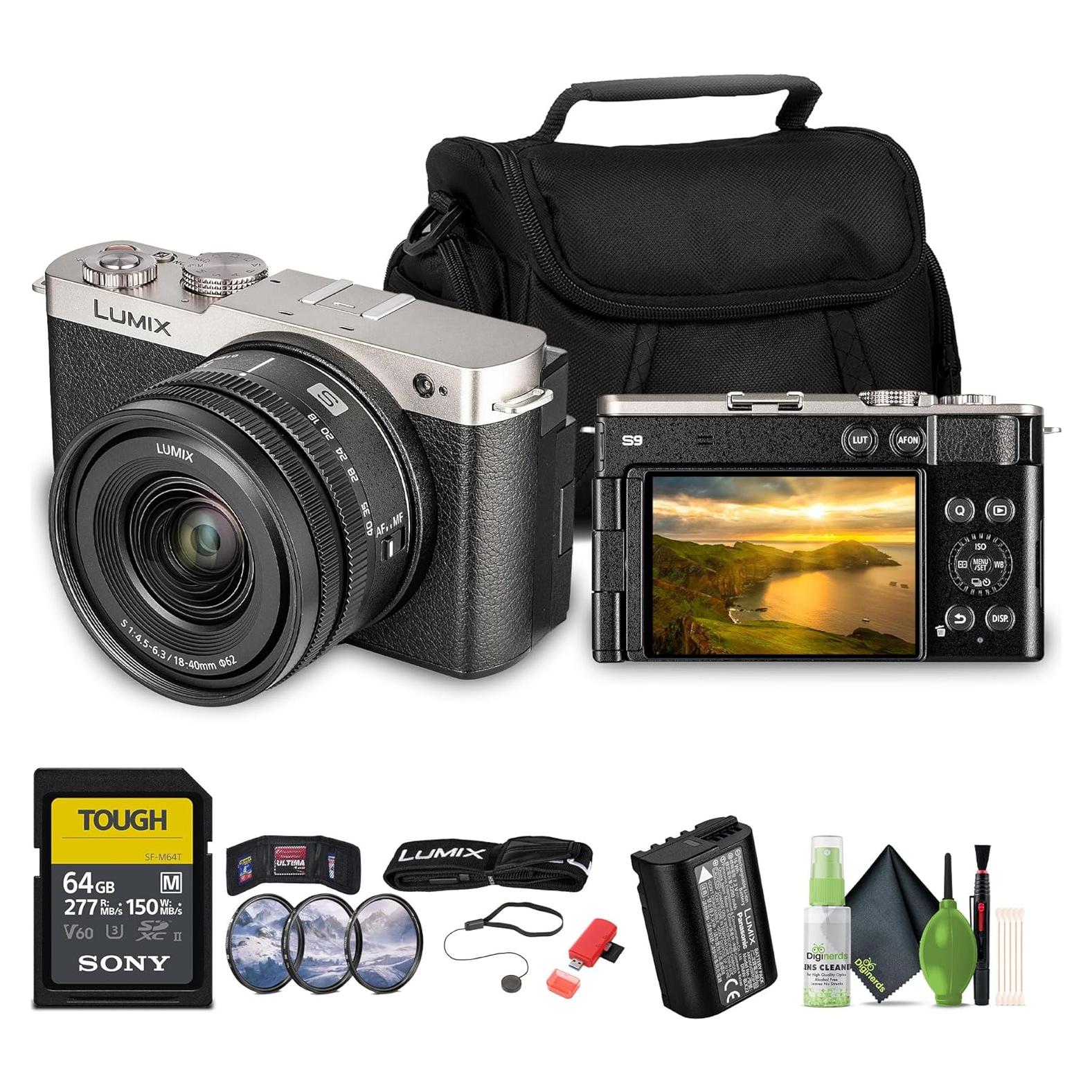 Cámara Sin Espejo Panasonic Lumix S9 24.2MP Lente 18-40mm Plata