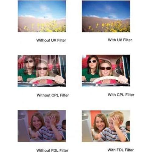 Kit de Filtros UV CPL FLD 3 Piezas 40.5mm Vivitar