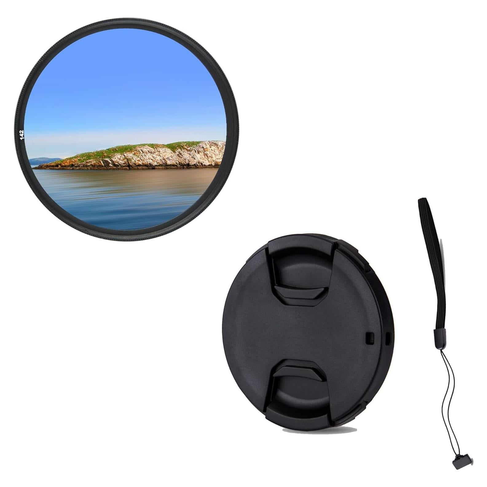 Filtro UV JJC 46mm con tapa de lente para Nikon Z30 Z50 Zfc