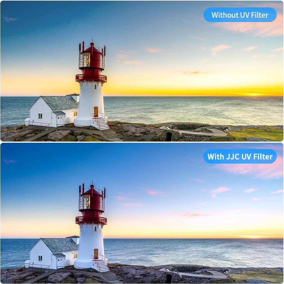 Filtro UV JJC 46mm con tapa de lente para Nikon Z30 Z50 Zfc