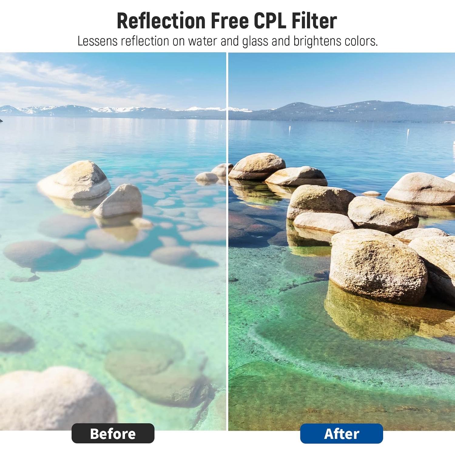 Kit de Filtros de Lente Neewer 58mm ND UV CPL FLD para DSLR