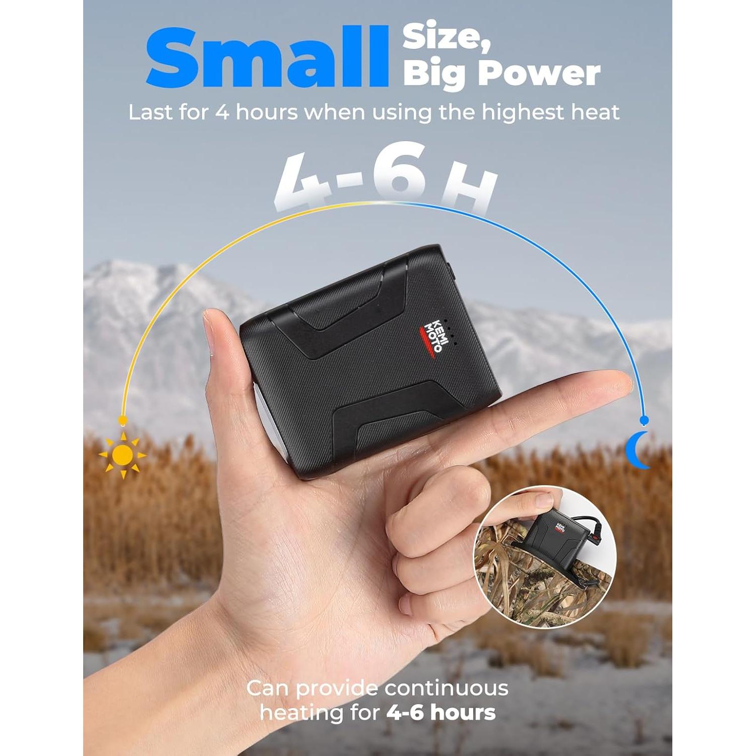 Guantes Calentados KEMIMOTO Camo con Mitones Desplegables