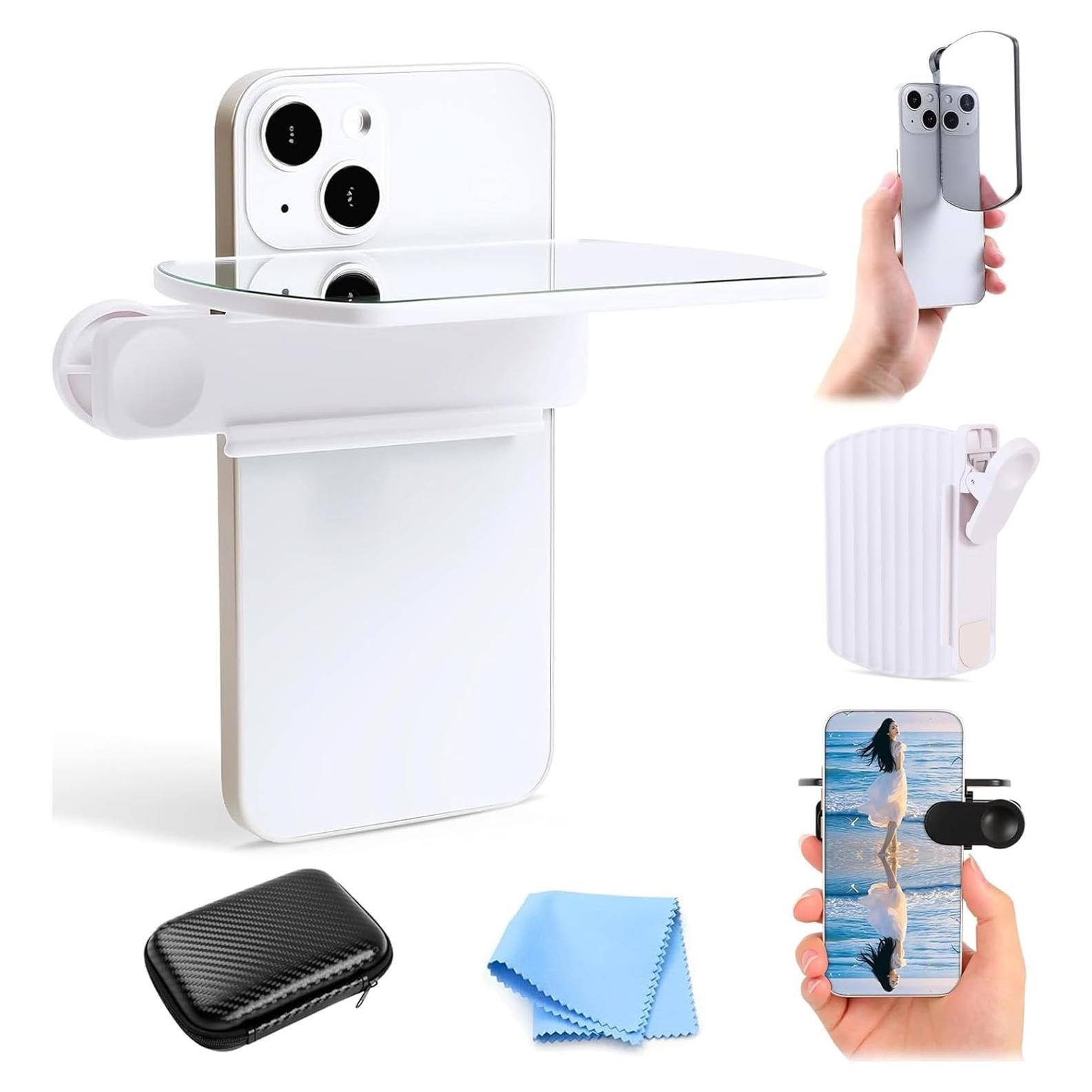 Kit de Clip de Reflexión de Espejo para Smartphone Blanco