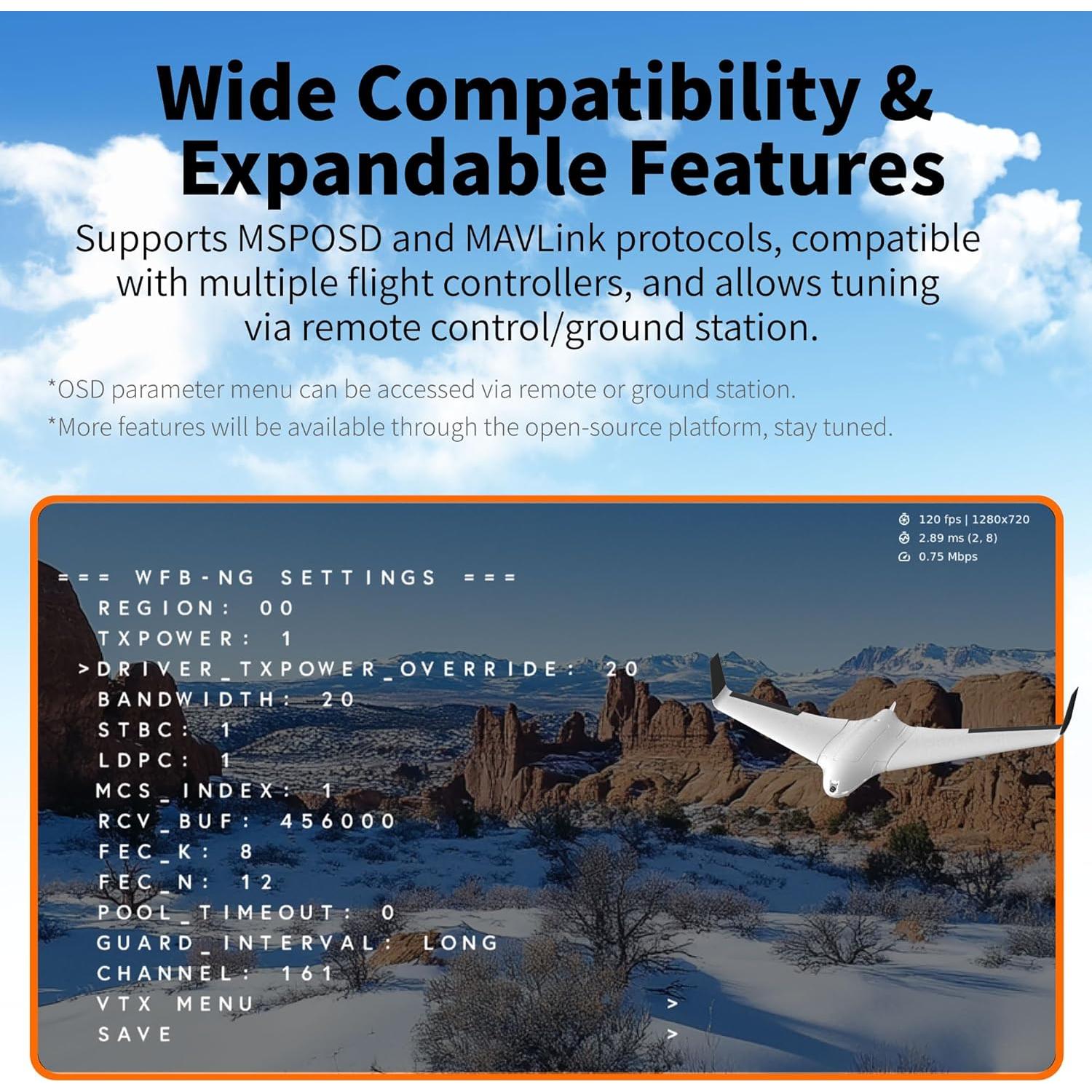 Sistema de Cámara FPV Digital 1080P RunCam WiFiLink2 HD