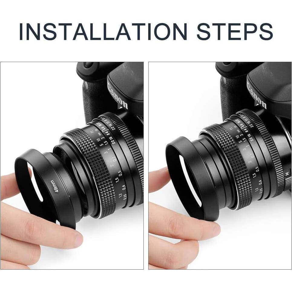 Capucha de lente 72mm metal X-SweetDream con tapa y paño