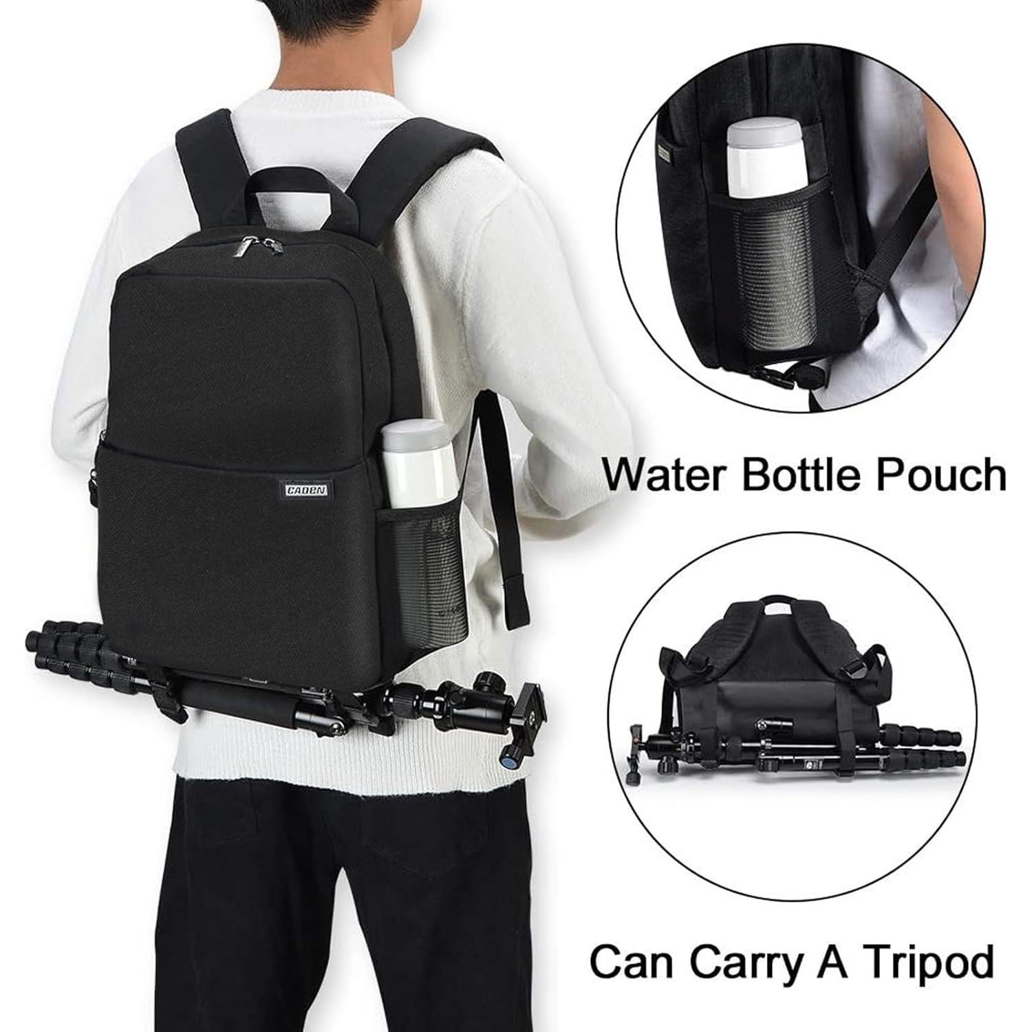 Mochila para Cámara CADeN L4 Impermeable con Compartimento Laptop 14"