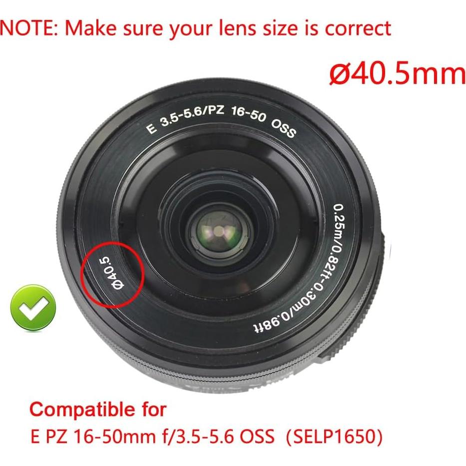 Paquete de 2 tapas de lente 40.5mm para Sony y Nikon