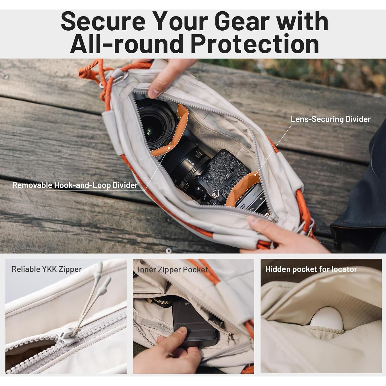 Bolsa de Cámara PGYTECH OneGo Negra 0.61 kg Compacta