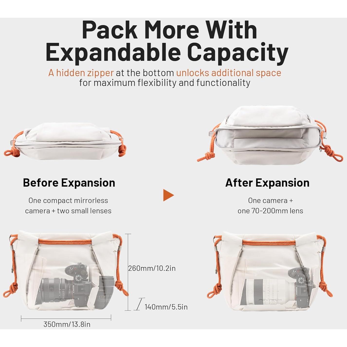 Bolsa de Cámara PGYTECH OneGo Negra 0.61 kg Compacta