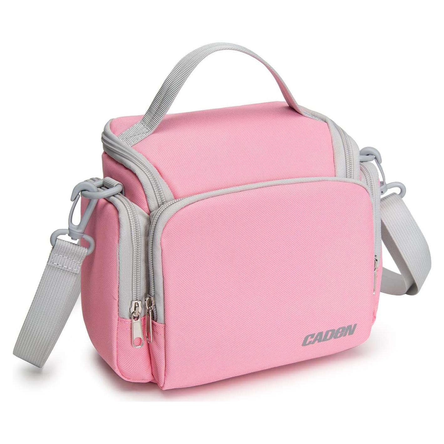 Bolsa de Hombro Compacta CADeN para Cámara SLR/DSLR Rosa