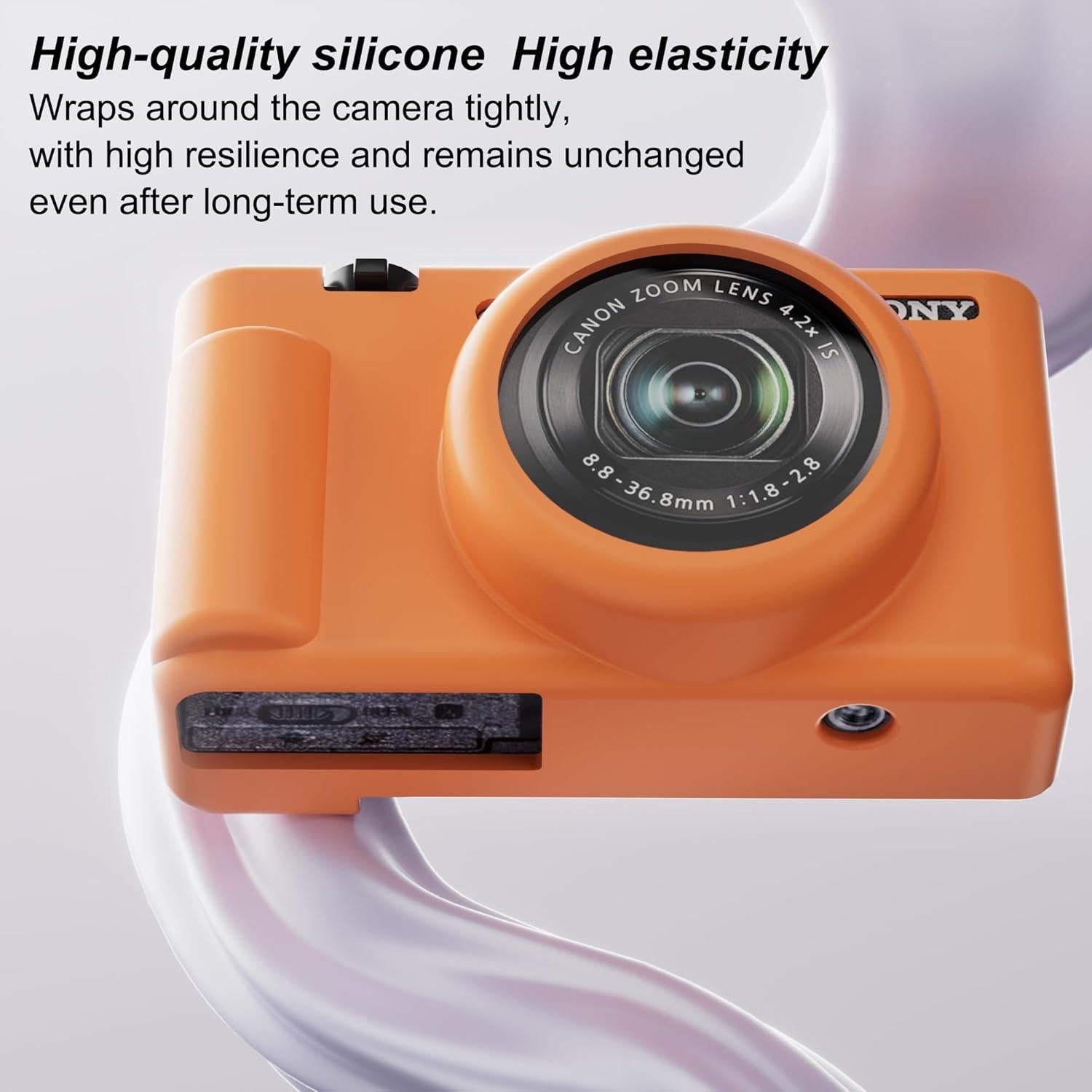 Funda de silicona para cámara Sony ZV-1F/ZV-1 II/ZV-1M2 - Naranja