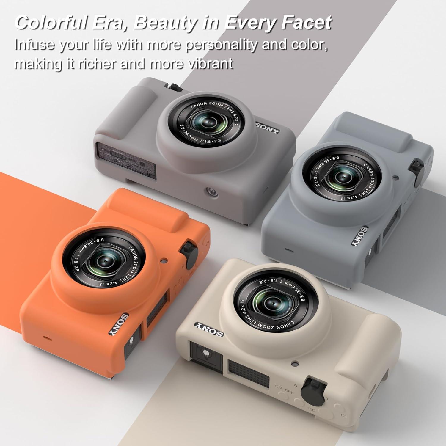 Funda de silicona para cámara Sony ZV-1F/ZV-1 II/ZV-1M2 - Naranja