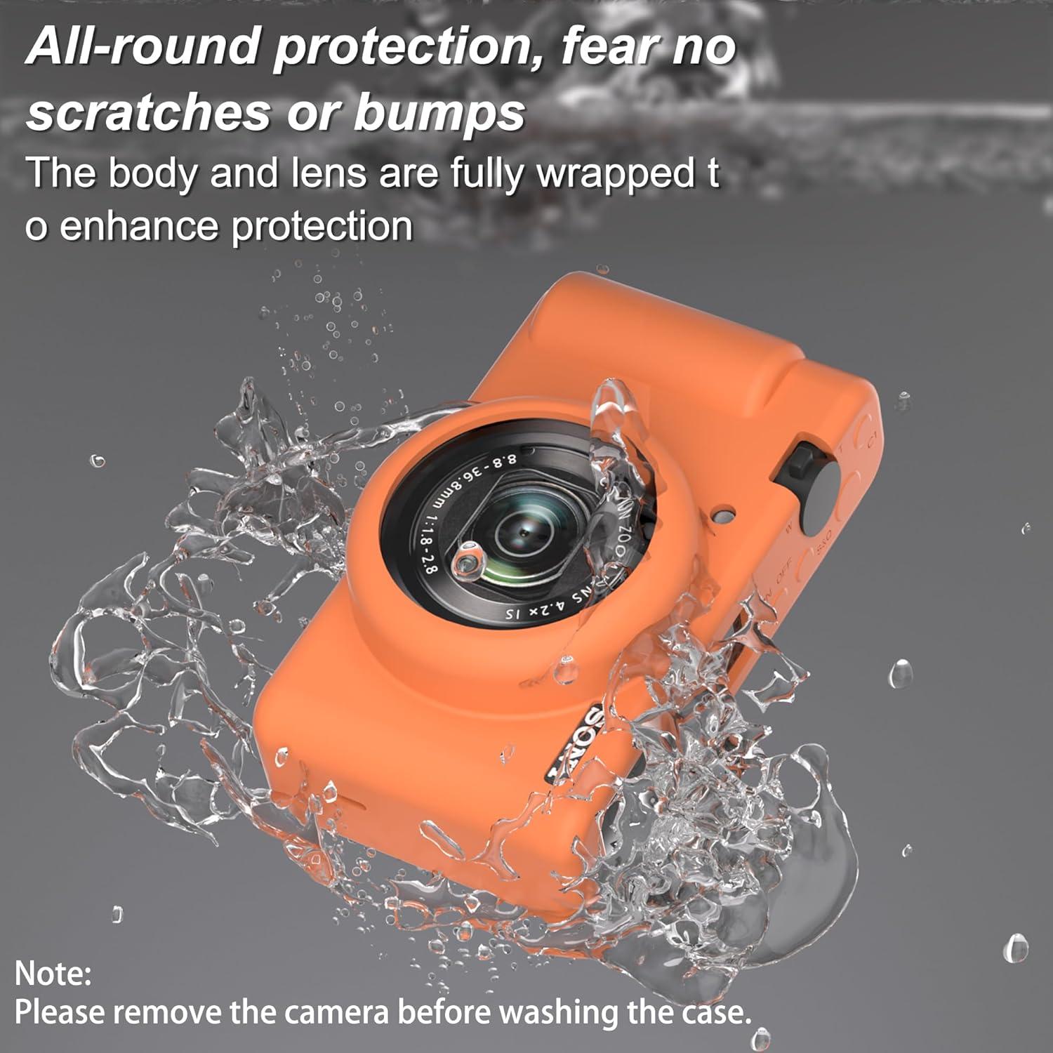 Funda de silicona para cámara Sony ZV-1F/ZV-1 II/ZV-1M2 - Naranja