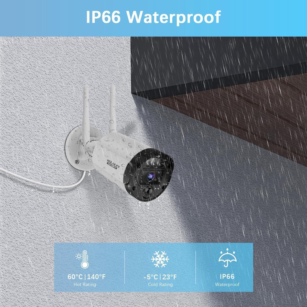 Sistema de Seguridad Inalámbrico WEILAILIFE 5MP con Pantalla 16"