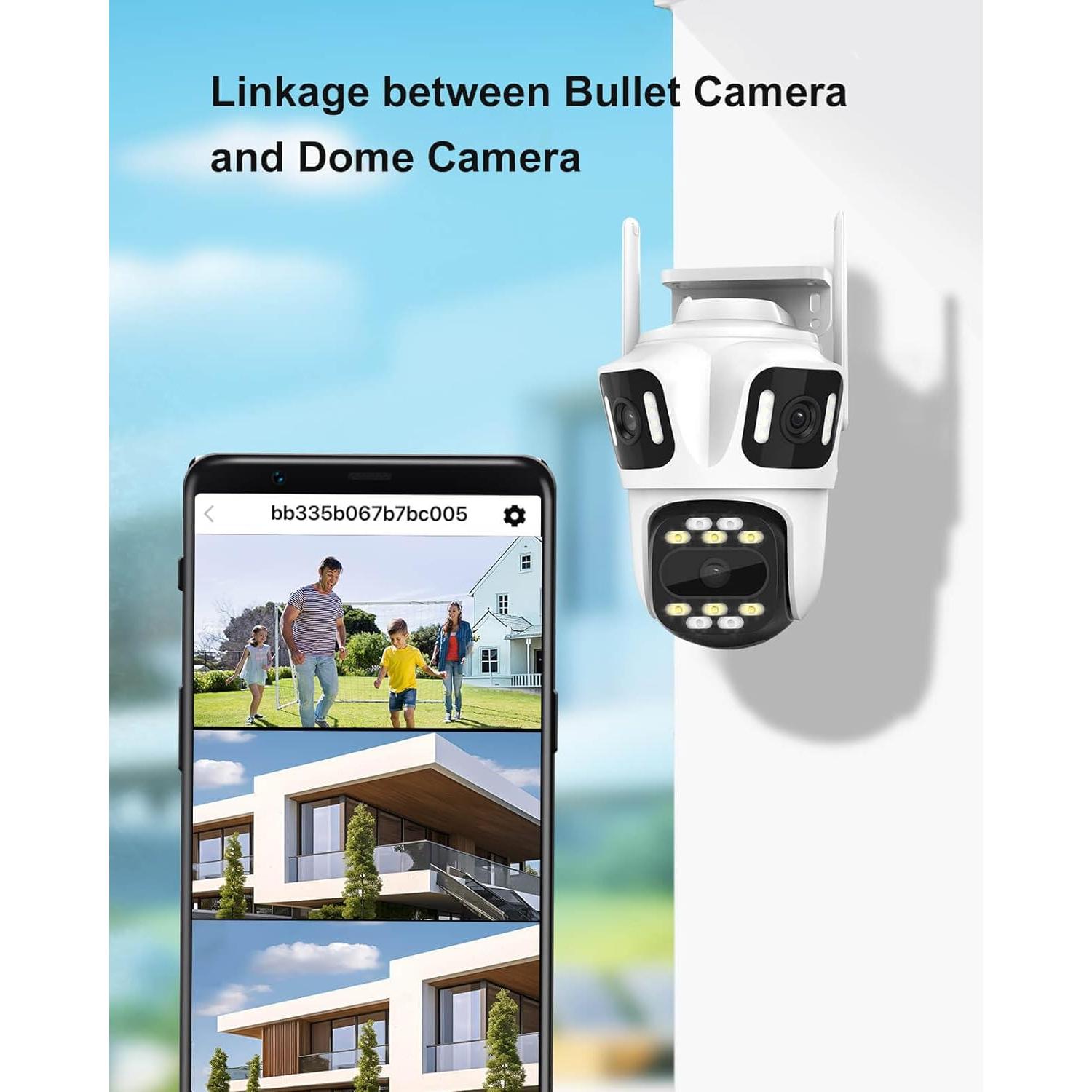 Cámara de Seguridad Inalámbrica INSEETECH 9MP 360° Exterior