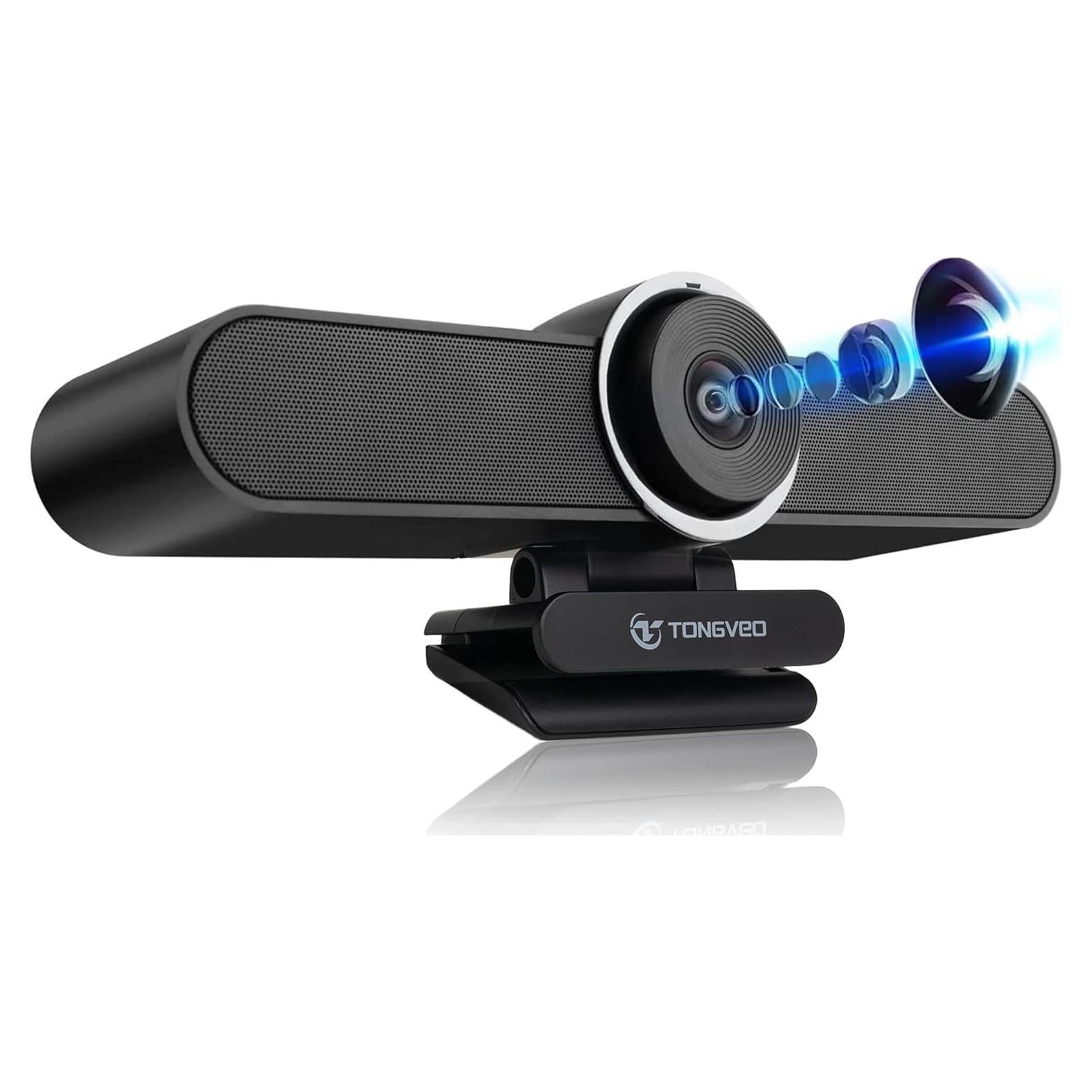 Cámara Web 4K TONGVEO US-4K con Micrófono y Altavoz Duales