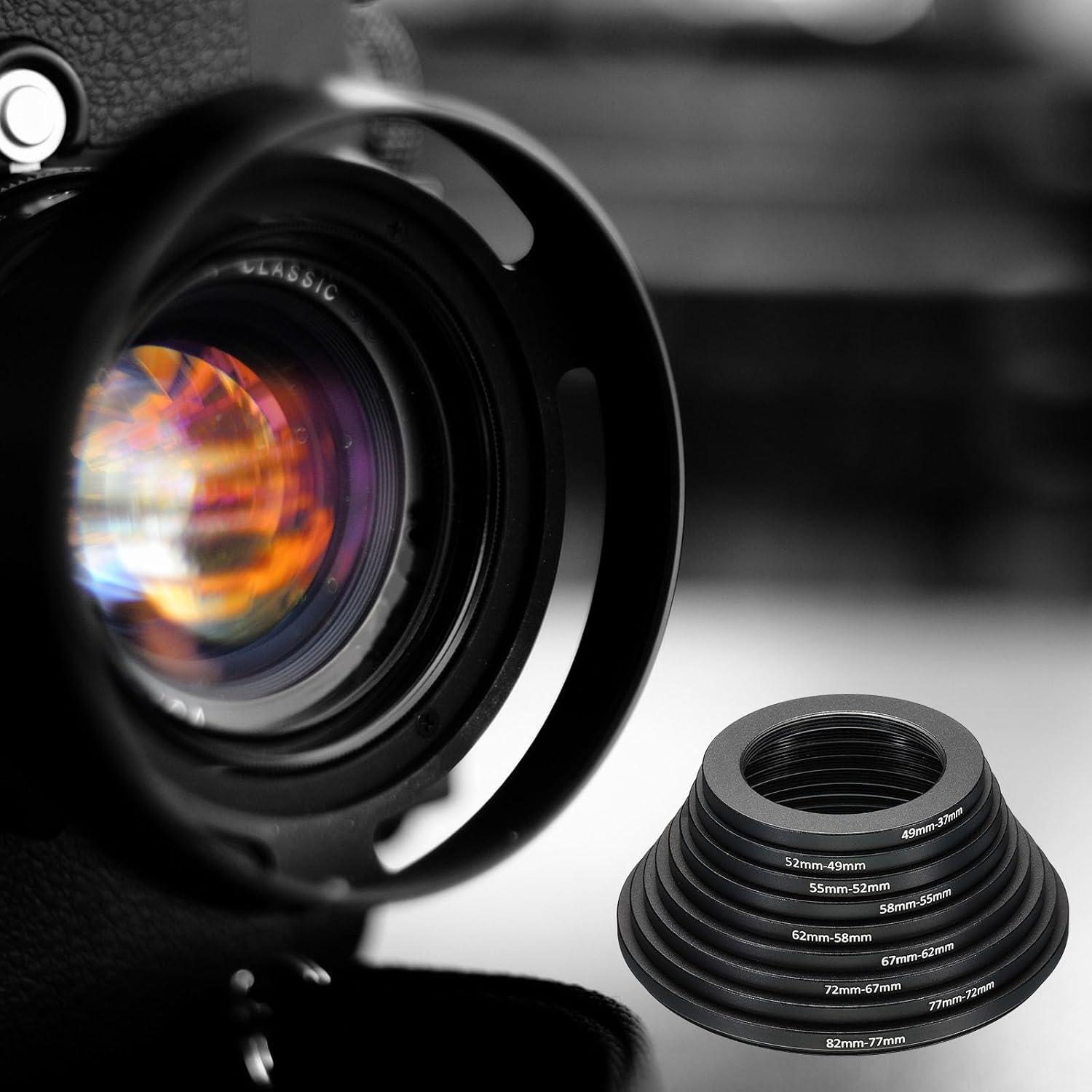 Anillo Adaptador de Filtro PATIKIL 27mm-30mm Aluminio Negro