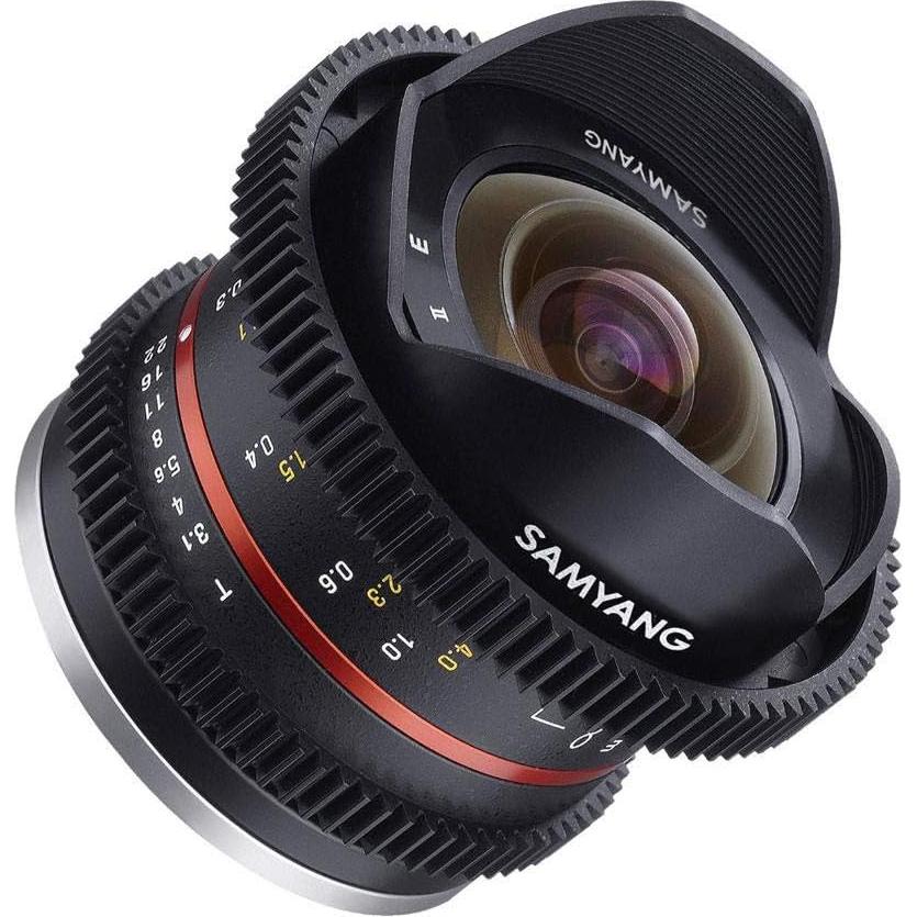Lente Samyang 8mm T3.1 VDSLR Manual para Sony E - Gran Angular