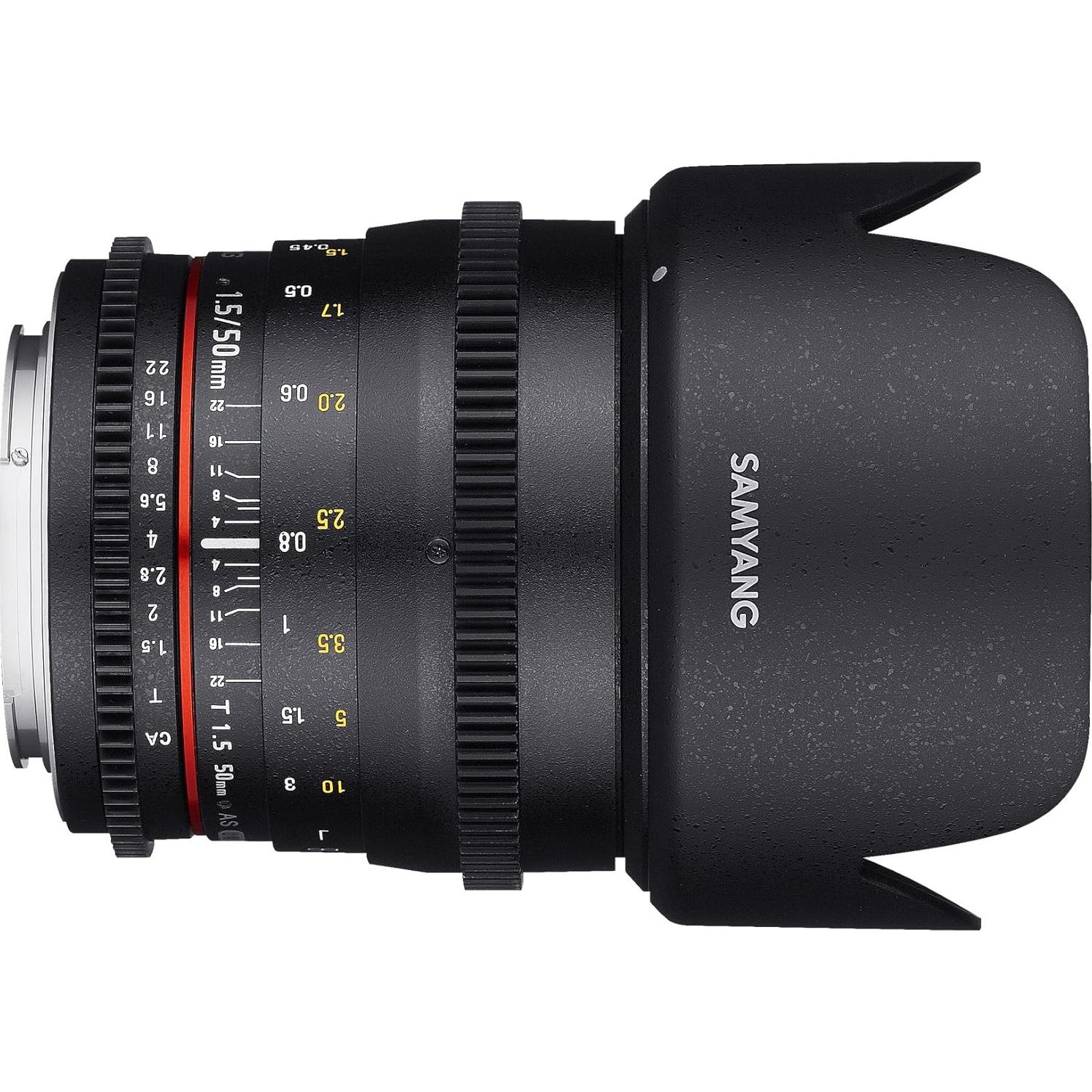 Lente de Video Samyang 50 mm T1.5 VDSLR para Nikon