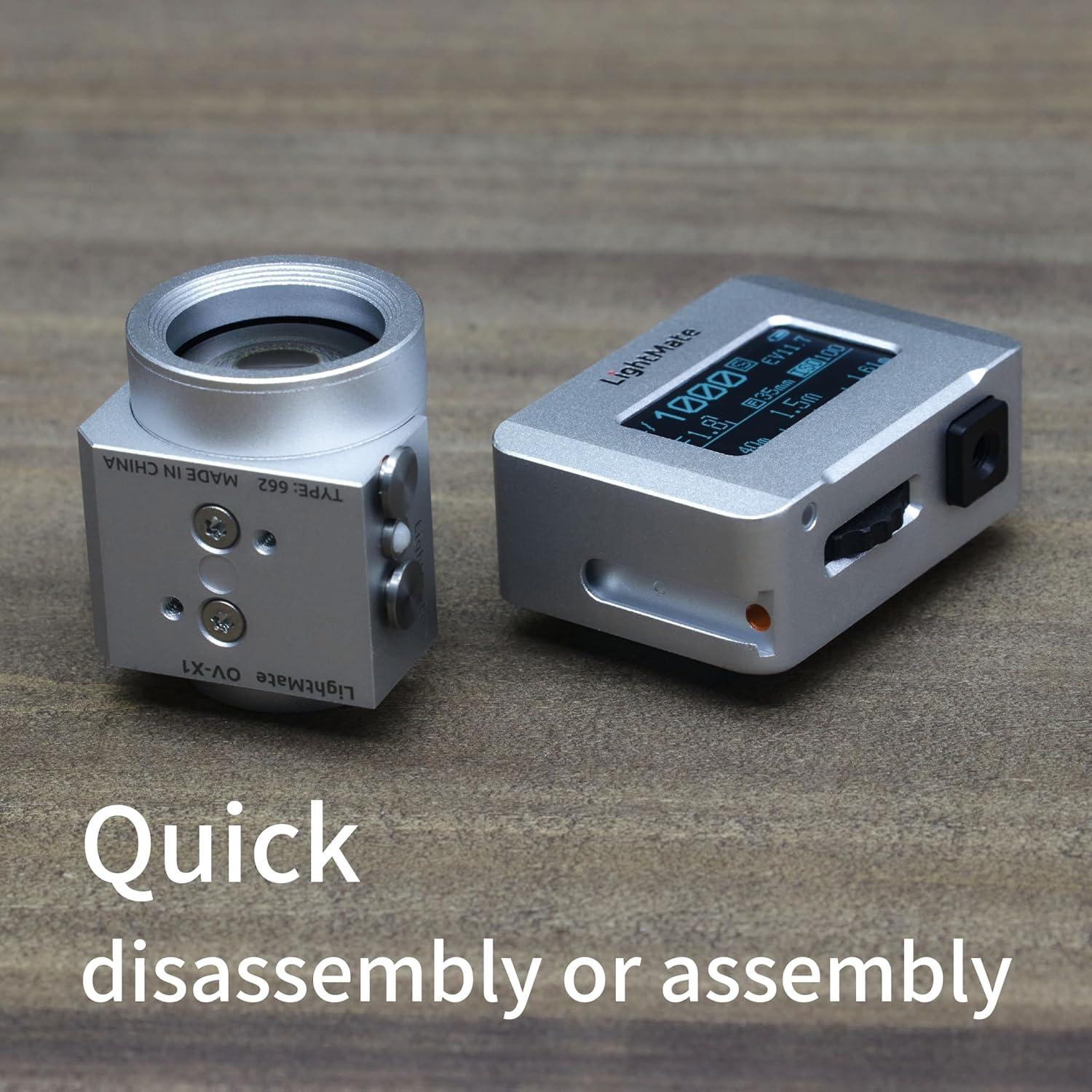 Medidor de Luz LightMate Area 2S con Visor OV-X1 17° Plata