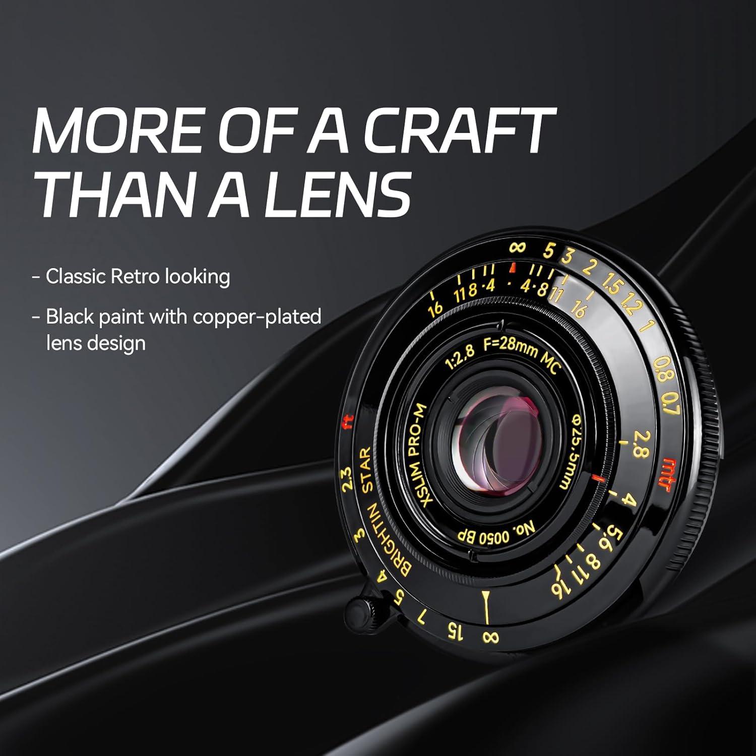 Lente Manual 28mm F2.8 Brightin Star para Fujifilm XF