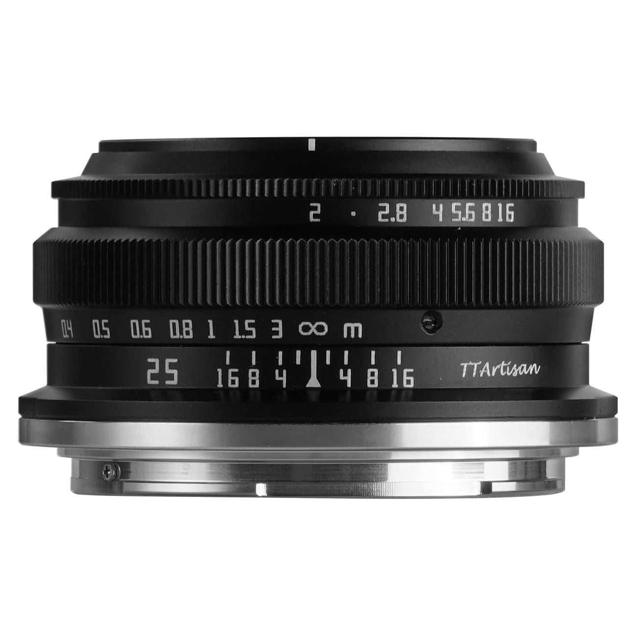 Lente TTArtisan 25mm F2 para Canon RF - Enfoque Manual