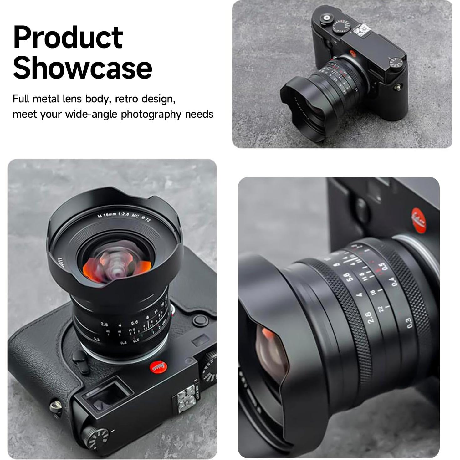 Lente Ultra Gran Angular 16mm F2.8 Brightin Star para Canon RF