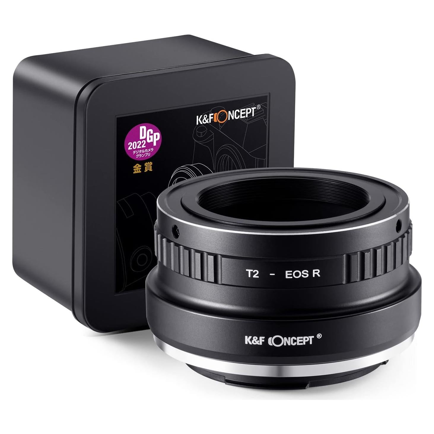 Adaptador de Montura T2 a Canon EOS R K&F Concept Enfoque Manual