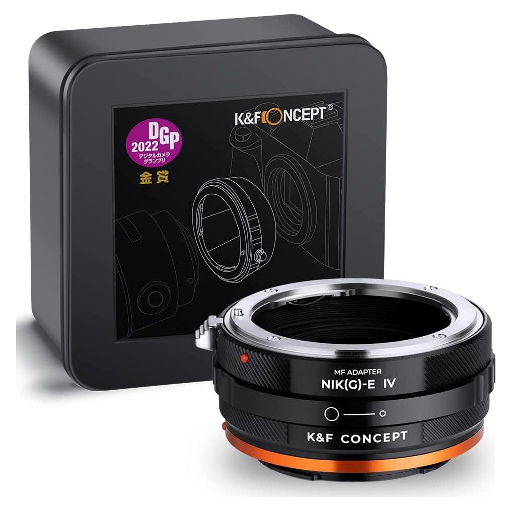 Adaptador de Montura K&F Concept NIK(G)-NEX IV para Lentes Nikon F a Sony E